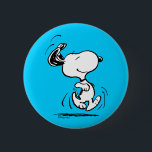 Peanuts | Snoopy Happy Dance 2 Inch Round Button<br><div class="desc">Spread joy with this Peanuts button featuring Snoopy in his iconic happy dance pose. Perfect for adding a playful touch to your clothing,  bags,  or accessories,  this button captures Snoopy's infectious happiness and is a must-have for fans of the Peanuts gang.</div>