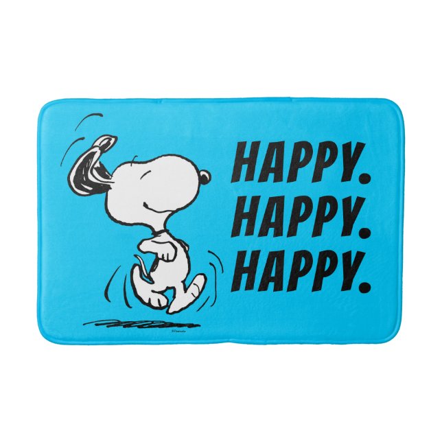 Peanuts | Snoopy Happy Dance Bath Mat (Front)