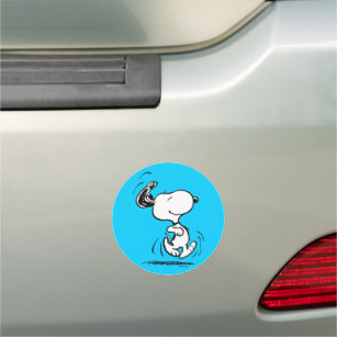 Peanuts   Snoopy Happy Dance Car Magnet