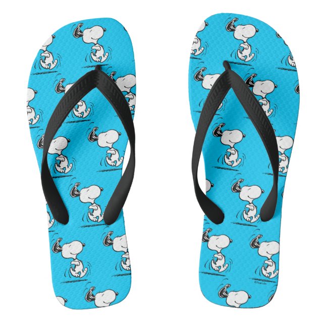 Peanuts | Snoopy Happy Dance Flip Flops (Footbed)