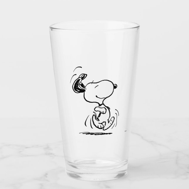 Peanuts | Snoopy Happy Dance Glass (Front)