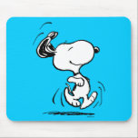 Peanuts | Snoopy Happy Dance Mouse Pad<br><div class="desc">Snoopy is the loveable pet beagle of Charlie Brown in the comic strip Peanuts by Charles M. Schulz. Check out this cute Peanuts design featuring this loveable dog.</div>