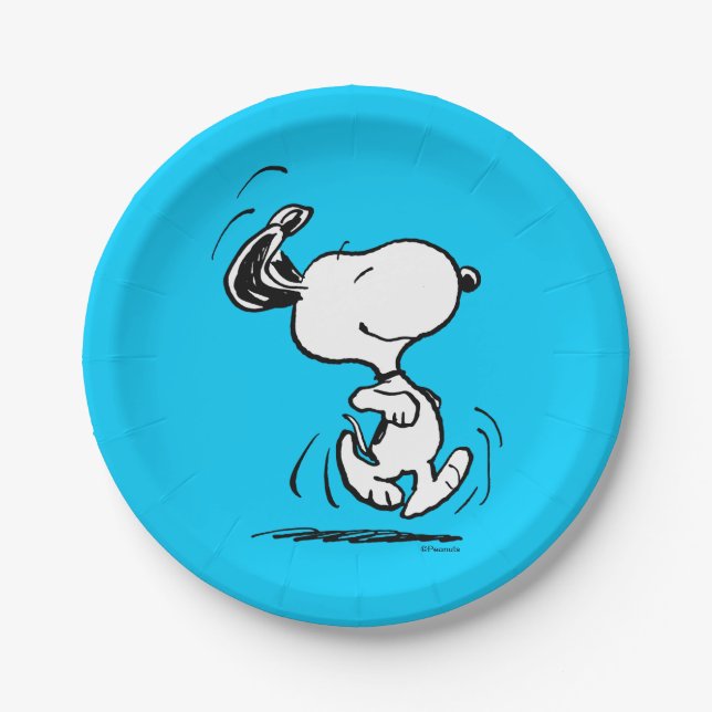 Peanuts | Snoopy Happy Dance Paper Plate (Front)