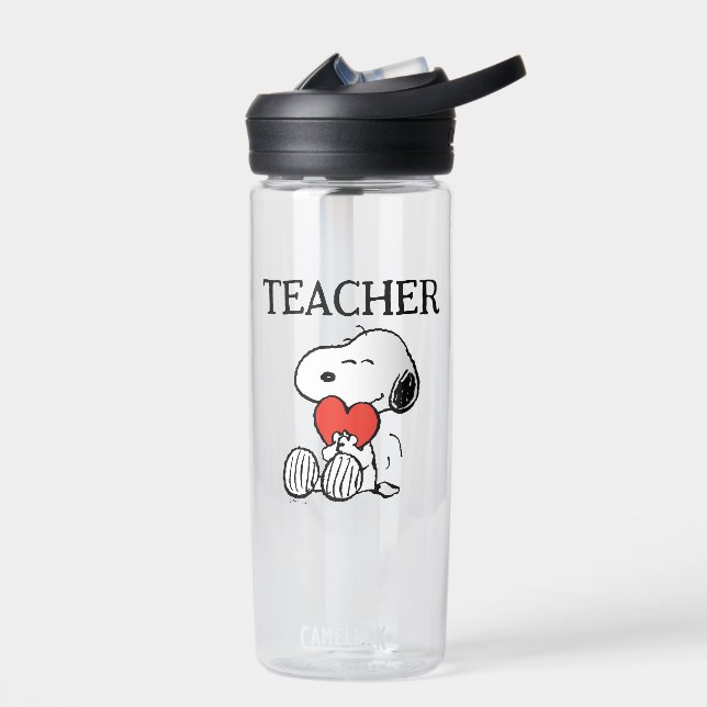 Peanuts | Snoopy Heart Hug Teacher Water Bottle (Left)