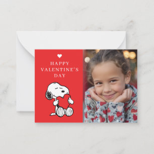 Peanuts   Snoopy Heart Photo Valentine Card
