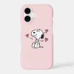 Peanuts | Snoopy Hearts<br><div class="desc">Protect your tech with a little bit of love! This adorable phone case features Snoopy in his sweetest moment—clasping his paws with joy amidst floating hearts. The dreamy pastel pink background makes every selfie mirror check a little brighter, while the sturdy shell keeps your device safe from life’s little bumps....</div>