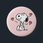 Peanuts | Snoopy Hearts 2 Inch Round Button<br><div class="desc">Check out this fun Peanuts design featuring Snoopy.</div>