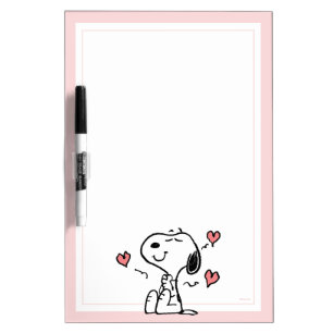 Peanuts   Snoopy Hearts Dry Erase Board