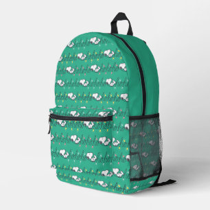 Peanuts   Snoopy Ho Ho Ho Christmas Pattern Printed Backpack
