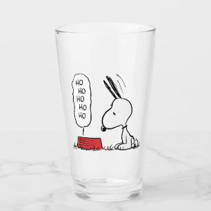 Peanuts Snoopy Ho Ho Ho Food Dish Glass