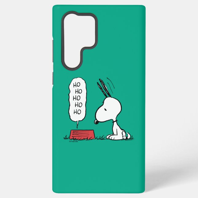 Peanuts | Snoopy Ho Ho Ho Food Dish Samsung Galaxy S22 Ultra Case (Back)