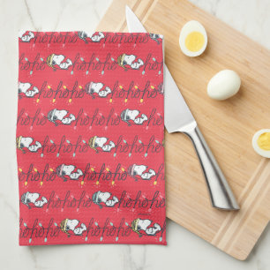 Peanuts   Snoopy Holiday Ho Ho Ho Holiday Pattern Kitchen Towel