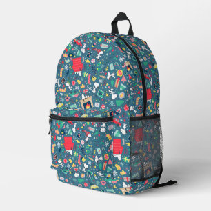 Peanuts   Snoopy Holiday Pattern Printed Backpack