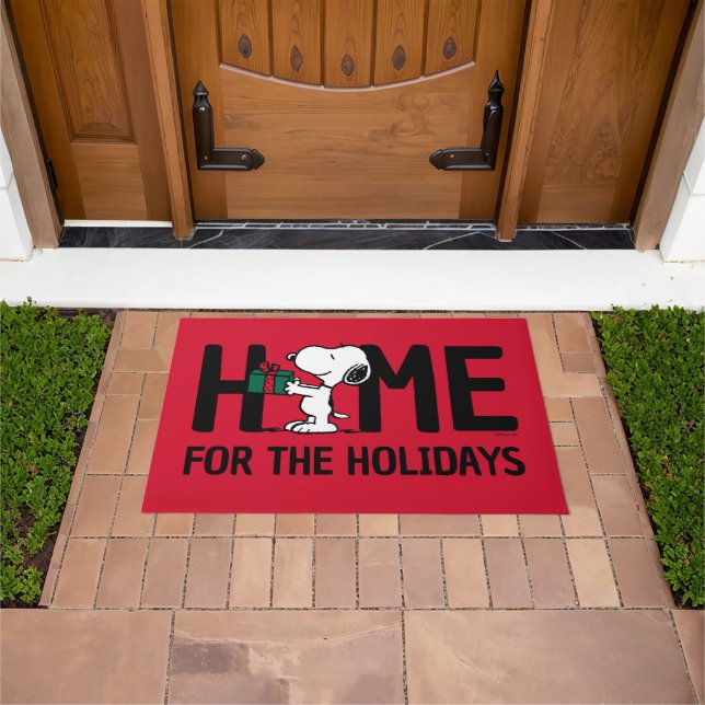 Peanuts | Snoopy Home for the Holidays Doormat (Outdoor)