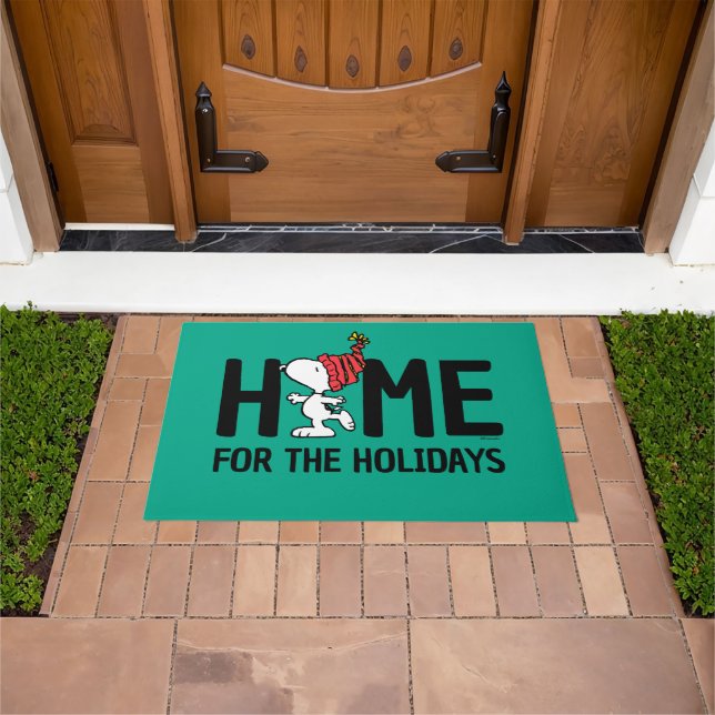 Peanuts | Snoopy Home for the Holidays Doormat (Outdoor)