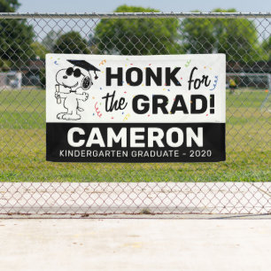 Peanuts - Snoopy   Honk for the Grad Banner