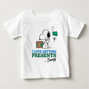 Peanuts Snoopy I Love Getting Presents Baby T-Shirt