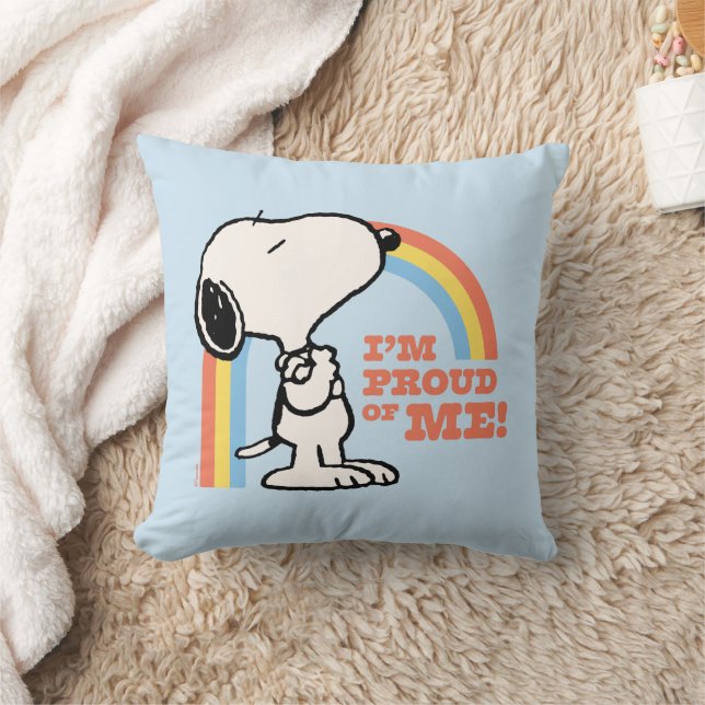 Peanuts | Snoopy I'm Proud of Me Throw Pillow (Blanket)