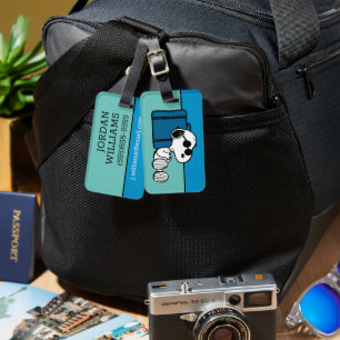 Peanuts Snoopy Jet Set Luggage Tag