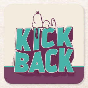 Peanuts   Snoopy Kickback Square Paper Coaster