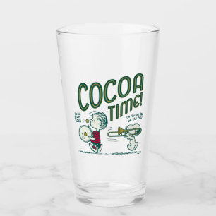 Peanuts Snoopy & Linus Cocoa Time Glass