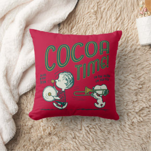 Peanuts Snoopy & Linus Cocoa Time Throw Pillow