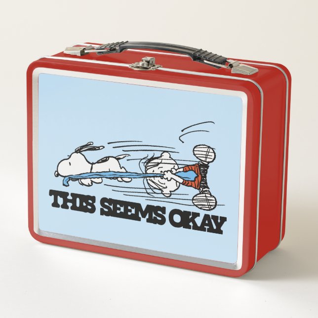 Peanuts | Snoopy & Linus Metal Lunch Box (Front)