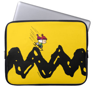 Peanuts   Snoopy & Linus Sled Ride Laptop Sleeve