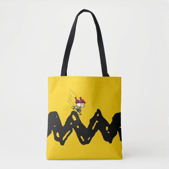 Peanuts | Snoopy & Linus Sled Ride Tote Bag (Front)