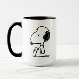 Peanuts   Snoopy Looking Down Mug