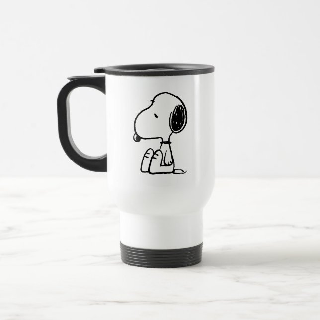 Peanuts | Snoopy Looking Down Travel Mug (Left)