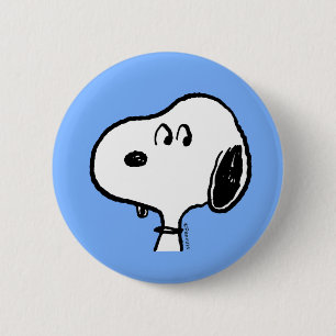 Peanuts   Snoopy Looks 2 Inch Round Button