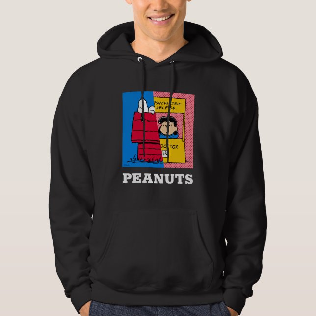 Peanuts | Snoopy & Lucy Half & Half Hoodie (Front)