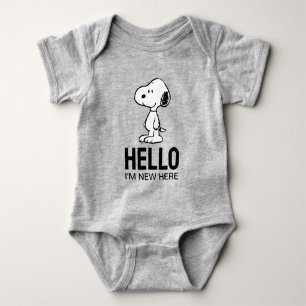 Peanuts Snoopy 'm New Here Baby Bodysuit