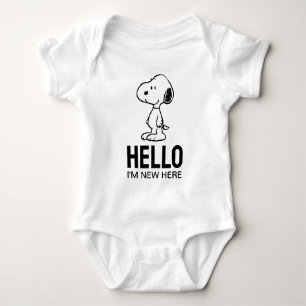 Peanuts Snoopy    'm New Here Baby Bodysuit