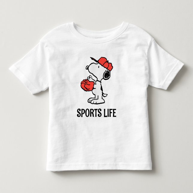 Peanuts | Snoopy Making the Catch Toddler T-shirt (Front)