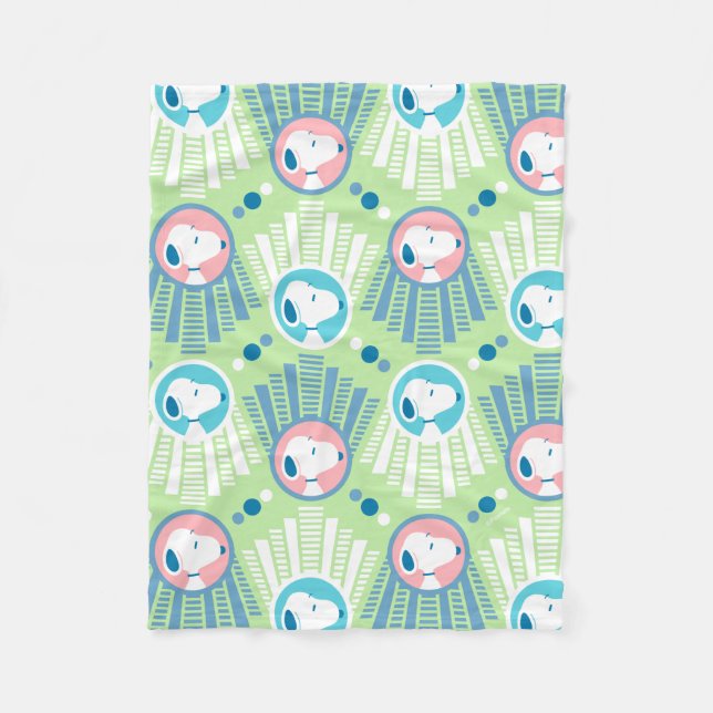 Peanuts | Snoopy Mint Green Deco Dreams Fleece Blanket (Front)