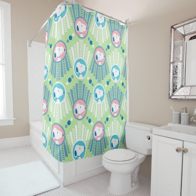 Peanuts | Snoopy Mint Green Deco Dreams Pattern (In Situ)