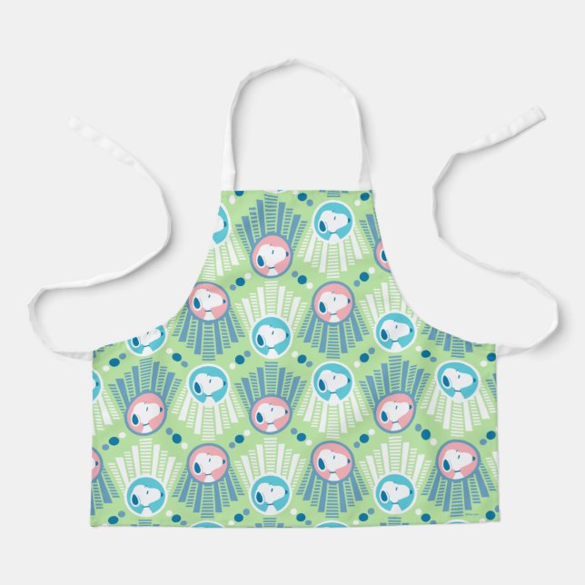 Peanuts | Snoopy Mint Green Deco Dreams Pattern Apron (Front)