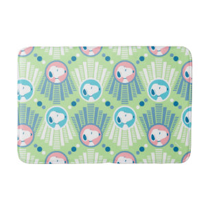 Peanuts   Snoopy Mint Green Deco Dreams Pattern Bath Mat