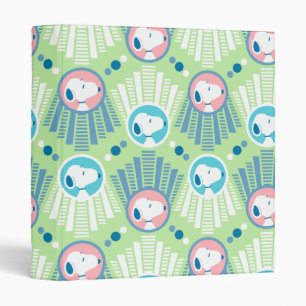 Peanuts   Snoopy Mint Green Deco Dreams Pattern Binder