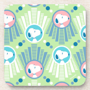 Peanuts   Snoopy Mint Green Deco Dreams Pattern Coaster