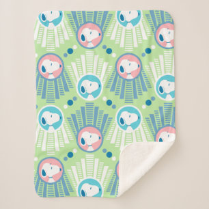 Peanuts   Snoopy Mint Green Deco Dreams Sherpa Blanket