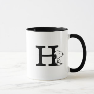 Peanuts   Snoopy Monogram H Mug