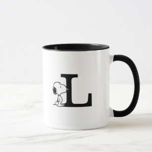 Peanuts   Snoopy Monogram L Mug