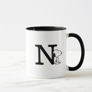 Peanuts   Snoopy Monogram N Mug