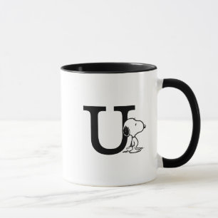 Peanuts   Snoopy Monogram U Mug