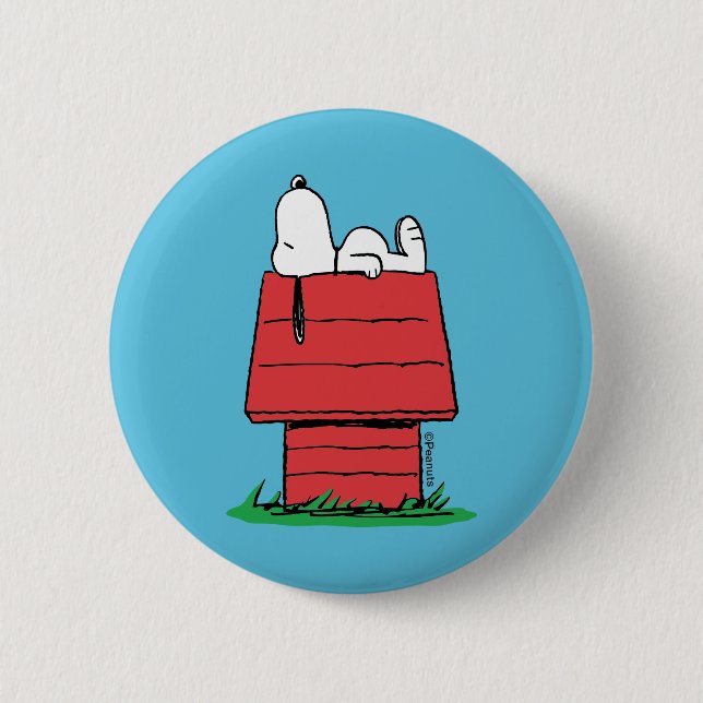 Peanuts | Snoopy Napping 2 Inch Round Button (Front)