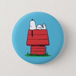 Peanuts   Snoopy Napping 2 Inch Round Button