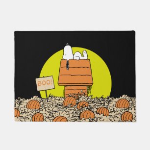 Peanuts   Snoopy Napping in the Pumpkin Patch Doormat